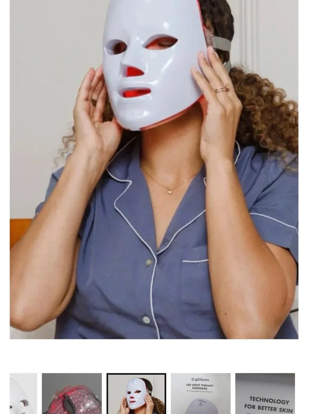 GLOKORE Wireless LED Face Mask NIB